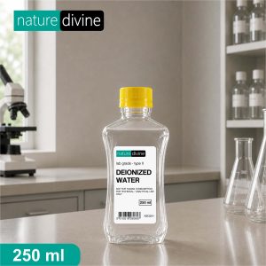 Demineralized Deionized Water 250 ml – Laboratory, Cosmetics and Analytical Grade | Nature Divine | Sialkot, Pakistan