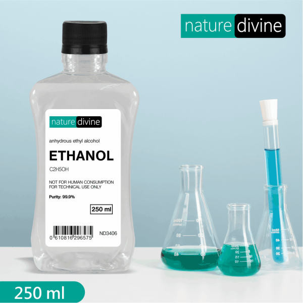 Ethanol 99.9% – Ethyl Alcohol for Cosmetics, Perfumes, Lab Use, Dilution, and Disinfectants 250 ml | Nature Divine | Sialkot, Pakistan 2