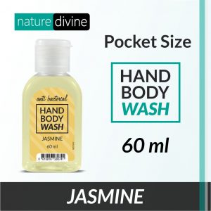 Nature Divine Pocket and Travel Size Antibacterial Jasmine Hand Wash, Hand Soap and Body Wash 60 ml | Nature Divine | Sialkot, Pakistan