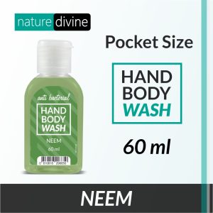 Nature Divine Pocket and Travel Size Antibacterial Neem Hand Wash, Hand Soap and Body Wash 60 ml | Nature Divine | Sialkot, Pakistan