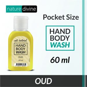 Nature Divine Pocket and Travel Size Antibacterial Oud Hand Wash, Hand Soap and Body Wash 60 ml | Nature Divine | Sialkot, Pakistan