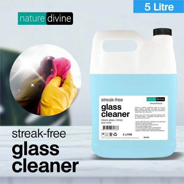 Nature Divine Glass Cleaner Liquid 5 Litre – Streak-Free and Anti Dust | Nature Divine | Sialkot, Pakistan 2