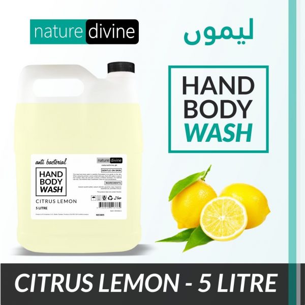 5 Litre Nature Divine Antibacterial Citrus Lemon Hand Wash, Hand Soap, Body Wash Liquid | Nature Divine | Sialkot, Pakistan 2