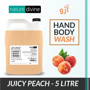 5 Litre Nature Divine Antibacterial Juicy Peach Hand Wash, Hand Soap, Body Wash Liquid | Nature Divine | Sialkot, Pakistan