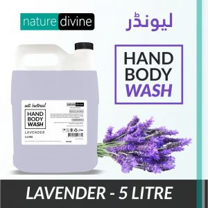 5 Litre Nature Divine Antibacterial Lavender Hand Wash, Hand Soap, Body Wash Liquid | Nature Divine | Sialkot, Pakistan