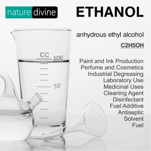 Ethanol 99.9% – Ethyl Alcohol for Cosmetics, Perfumes, Lab Use, Dilution, and Disinfectants 250 ml | Nature Divine | Sialkot, Pakistan 2