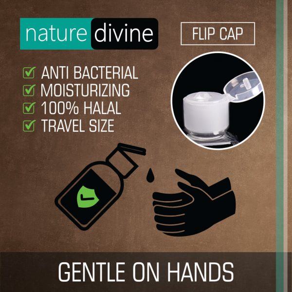 Pack of 5 Pocket and Travel Size Antibacterial, Unscented, Fragrance-free, Hand Wash, Body Wash Liquid for Hajj, Umrah and Sensitive Skin 60 ml | Nature Divine | Sialkot, Pakistan 5